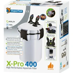 Superfish X Pro Aquarium Buitenfilter 400 - Filters - 100 l Wit 100 l/h