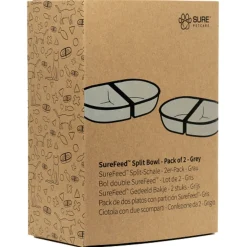 Surefeed Gedeeld Bakje - Kattenvoerbak - Grijs