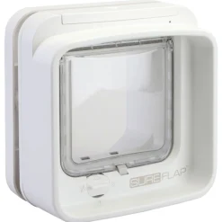 Sureflap Dierenluik Microchip Dualscan - Kattenluik - 20x7x20 cm Wit