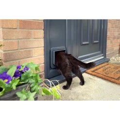 Sureflap Microchip Kattenluik - Kattendeur - Grijs Wit