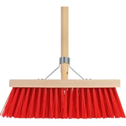 Talen Tools Bezem Met Steel - Reiningingsgereedschap - Rood