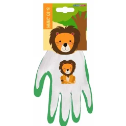 Talen Tools Handschoen Leeuw - Kinderhandschoen - Groen 8-10 Jaar