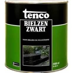 Tenco Bielzenzwart - Tuinbeits - 2.5 l Zwart Dekkend