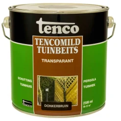 Tenco Tencomild Transparant - Tuinbeits - 2.5 l Donkerbruin Transparant