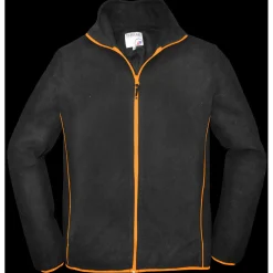 Terra Trend Job Fleecejack Zwart&Oranje - Werkkleding