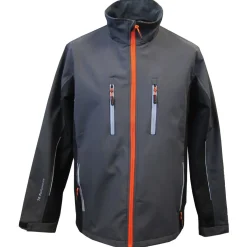 Terra Trend Job Softshell Jas Donkergrijs&Zwart - Werkkleding