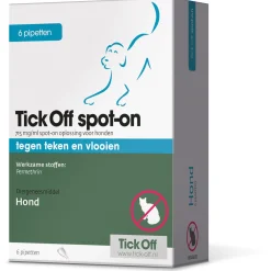 Tick Off Spot-On 1 Ml - Anti tekenmiddel - 6 pip