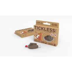 Tickless Eco Pet Repeller - Teek en Vlo afweer - 10.5x9.5x2 cm Bruin