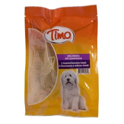 Timo Kauwschoentje - Hondensnacks - Buffelhuid 12.5 cm 2 stuks Small