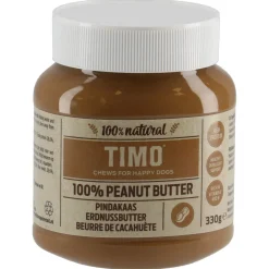 Timo Pindakaas 100% - Verwensnacks - Pindakaas 330 g