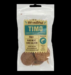 Timo Pure Meat Coins - Hondensnacks - Zalm 5.2 cm 10 stuks