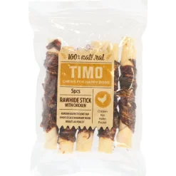 Timo Runder Kauwstick - Hondensnacks - Kip 12 cm 150 g 5 stuks