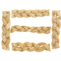 Timo Runderhuid Gevlochten - Hondensnacks - Rund 5 stuks Vanaf >3 Maanden