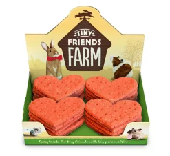 Tiny Friends Farm Giant Hearts - Knaagdiersnack - 20 g per stuk
