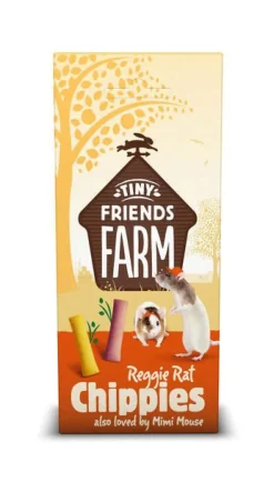 Tiny Friends Farm Reggie Rat Chippies - Knaagdiersnack - Kip 120 g