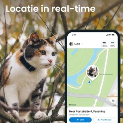 Tractive Gps Cat Mini - Kattenlocatievinder - 5.5x2.8x1.7 cm Dark Navy Geschikt Voor Katten ><noscript><img width=