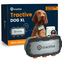 Tractive Gps Tracker Dog Xl Adventure - Hondenlocatievinder - 97x51x24 mm 115 g Grijs Geschiktvoorhonden>22kg