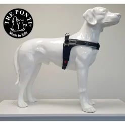 Tre Ponti Forza Tuig Zwart&Reflectie - Hondenharnas