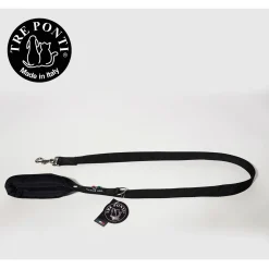 Tre Ponti Looplijn Primo Single Handled - Hondenriem - 110 cm Zwart