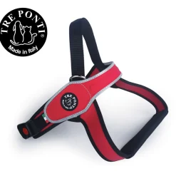 Tre Ponti Primo Tuig Rood&Reflecterend - Hondenharnas