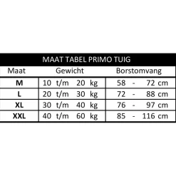 Tre Ponti Primo Tuig Rood&Reflecterend - Hondenharnas