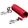 Trixie Aanleglijn Met Spiraalkabel - Hondenriemaccessoire - 5 m Rood