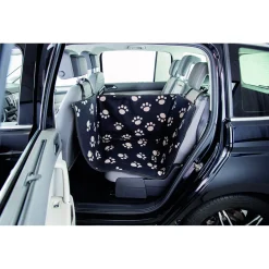 Trixie Autobeschermdeken Smal Met Hoge Zijdelen - Hondenautoaccessoire - 145x50 cm Zwart Beige