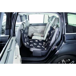 Trixie Autobeschermdeken Smal Met Hoge Zijdelen - Hondenautoaccessoire - 145x50 cm Zwart Beige