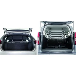 Trixie Autorek Met Hoofdsteun Fixatie - Hondenautoaccessoire - 163 cm Zilver Zwart