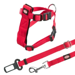 Trixie Auto-Tuig Voor Katten - Kattenharnas - Rood 20-50 Cm