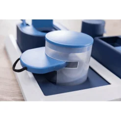 Trixie Dog Activity Poker Box 2 Strategiespel - Hondenspeelgoed - 31x31 cm Dark Navy Wit Lichtblauw Level 3