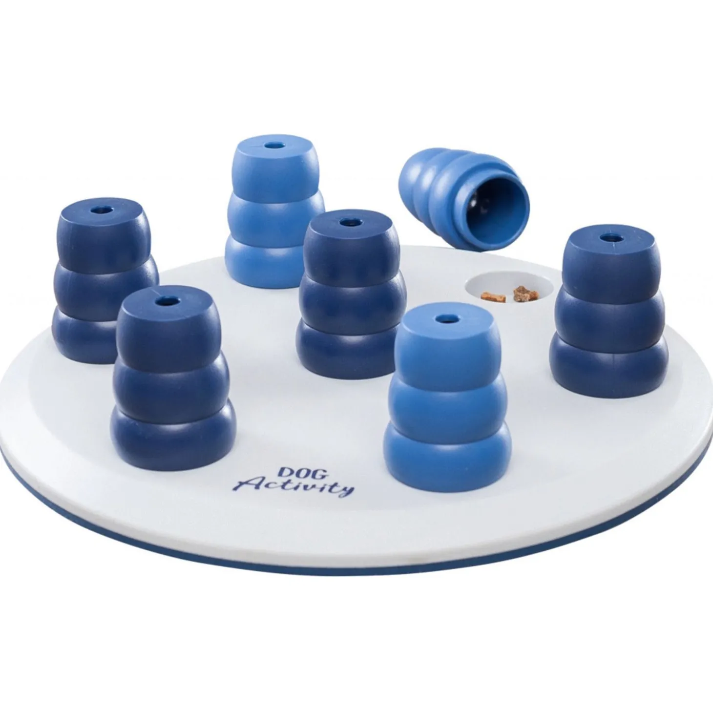 Trixie Dog Activity Solitaire Strategiespel - Hondenspeelgoed - Ø28 cm Dark Navy Wit Level 1