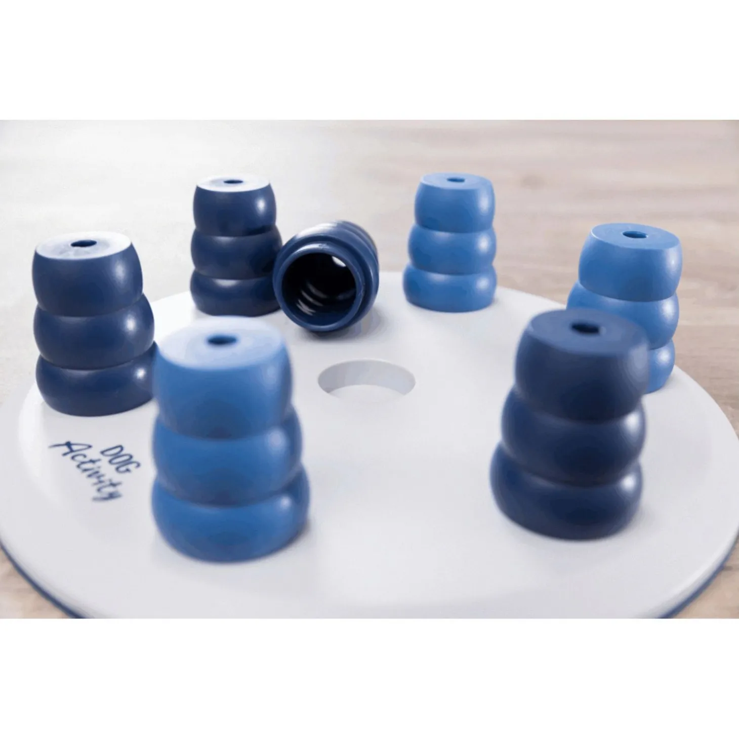 Trixie Dog Activity Solitaire Strategiespel - Hondenspeelgoed - Ø28 cm Dark Navy Wit Level 1