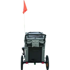 Trixie Fietskar - Hondenfietskar - Grijs Groen 71x95x85/138 Cm Tot 35 Kg Medium
