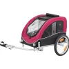 Trixie Fietskar - Hondenfietskar - Zwart Rood 63x68x75/137 Cm Tot 22 Kg Medium