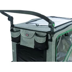 Trixie Fietskar - Hondenfietskar - Grijs Groen 80x103x98/147 Cm Tot 45 Kg Large
