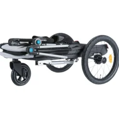 Trixie Fietskar Opvouwbaar - Hondenfietskar - Grijs Zwart 63x95x90/132 Cm Tot 22 Kg Medium