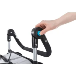 Trixie Fietskar Opvouwbaar - Hondenfietskar - Grijs Zwart 63x95x90/132 Cm Tot 22 Kg Medium