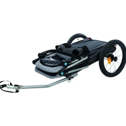 Trixie Fietskar Opvouwbaar - Hondenfietskar - Grijs Zwart 74x95x103/143 Cm Tot 33 Kg Large