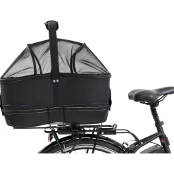 Trixie Fietsmand Long Voor Brede Bagagedragers - Hondenfiets-accessoires - 49x29x60 cm Zwart