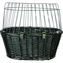 Trixie Fietsmand Voorop Met Koepel - Hondenfiets-accessoires - 50x41x35 cm Zwart