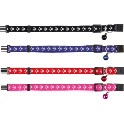 Trixie Halsbandje Elastisch Pootmotief - Kattenhalsband - Assorti