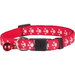 Trixie Halsbandje Elastisch Pootmotief - Kattenhalsband - Assorti