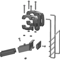 Trixie Houder Voor Fiets-Stuurmand Deluxe - Hondenfiets-accessoires - Zwart per set