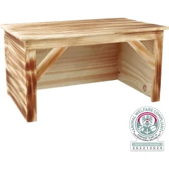 Trixie Houten Afdak - Kooi Accessoire - 50x31x26 cm Gevlamd