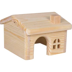 Trixie Huis Puntdak - Kooi Accessoire - 15x11x15 cm Hamsters. Muizen