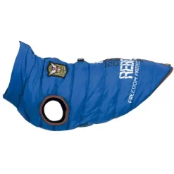 Trixie Jas Saint-Malo Met Tuig Blauw - Hondenkleding