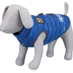 Trixie Jas Saint-Malo Met Tuig Blauw - Hondenkleding