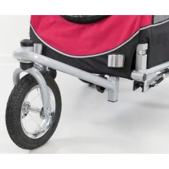 Trixie Joggingkit Voor Fietskar  Rood/Zwart M - Hondenfietskar - M