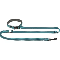 Trixie Jogginglijn - Hondenhardlooplijn - Blauw 133-180x2.0 Cm